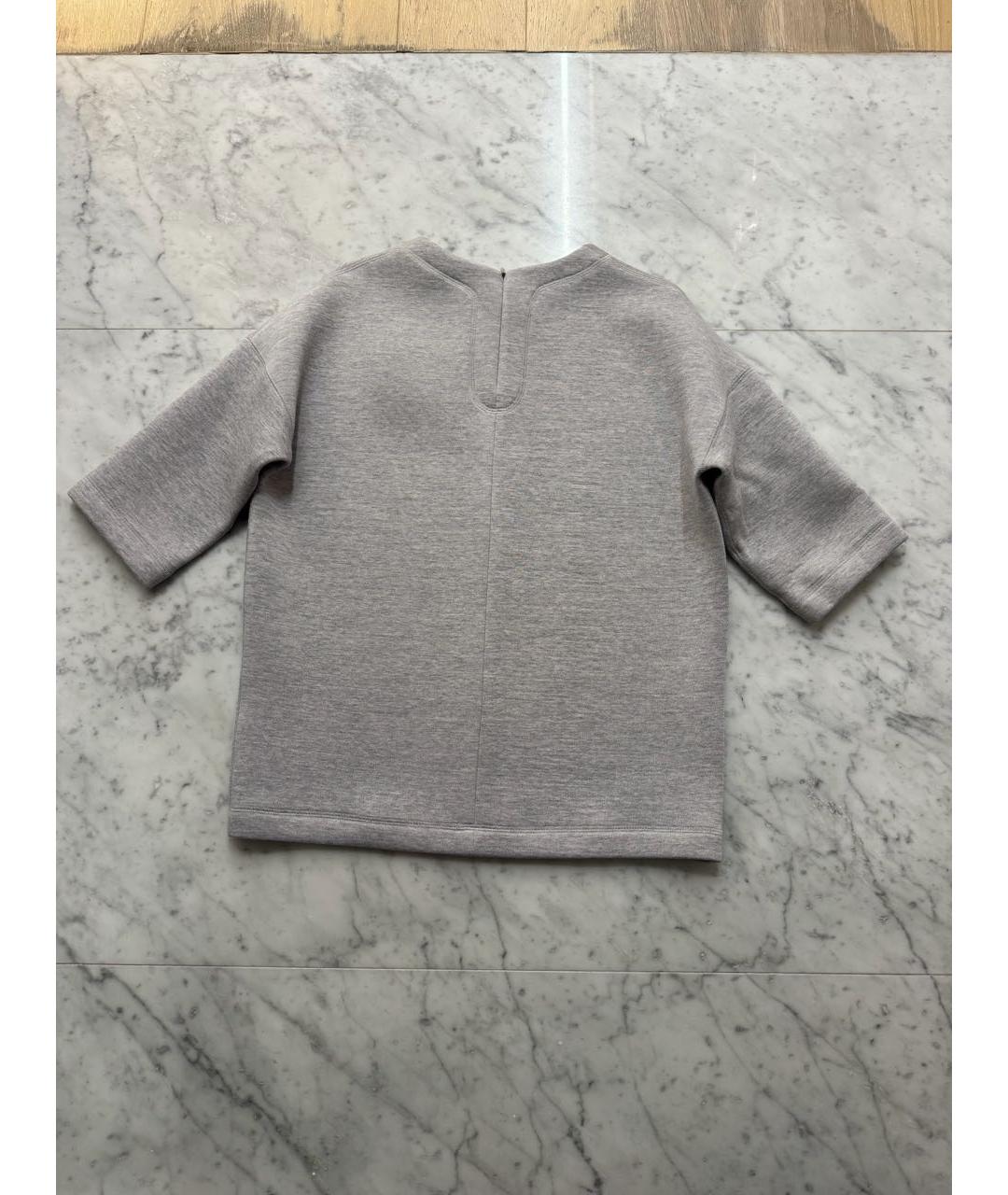 CHRISTIAN DIOR Серый хлопковый джемпер / свитер, фото 4