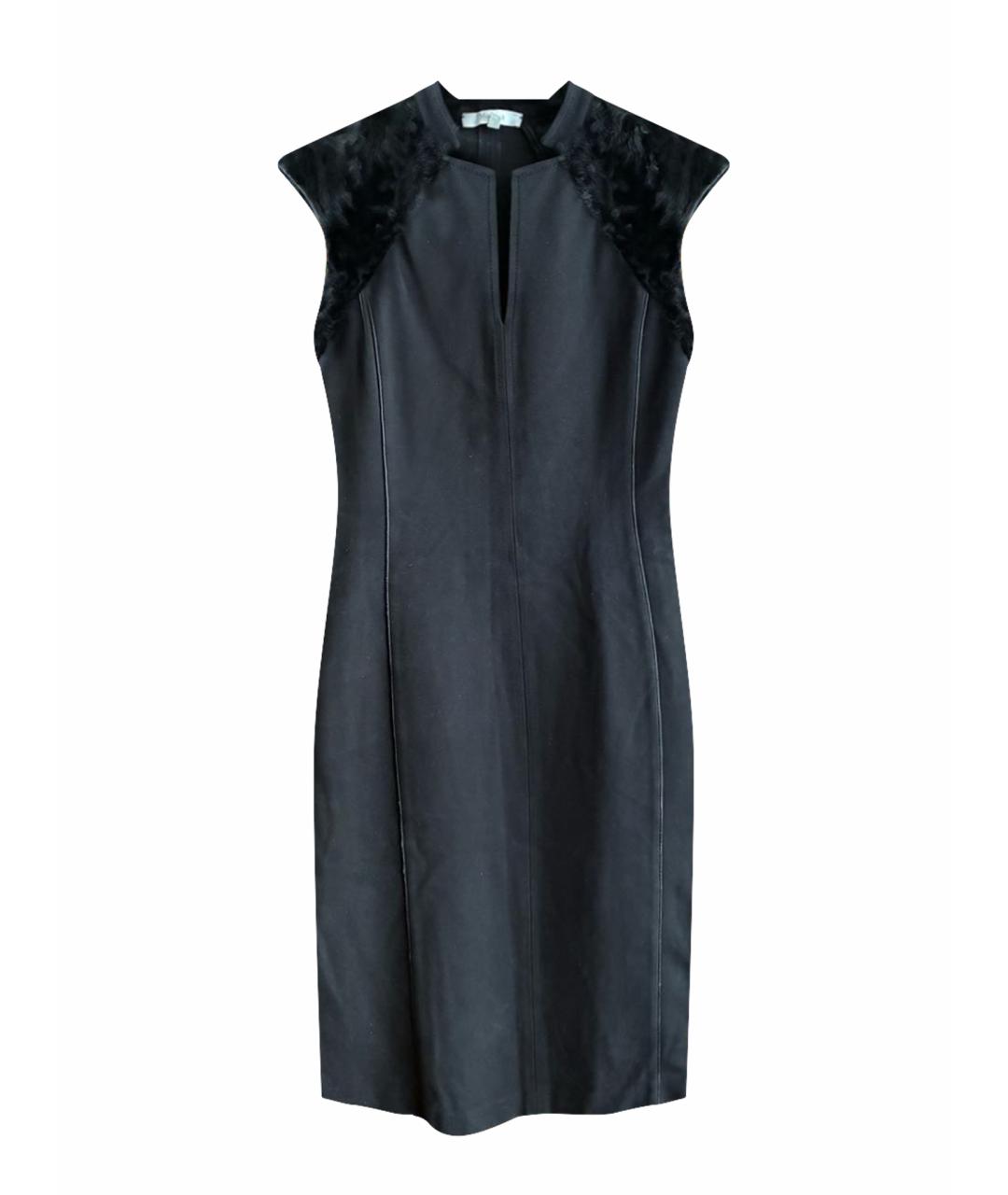 MAX MARA Черное полиамидовое повседневное платье, фото 1