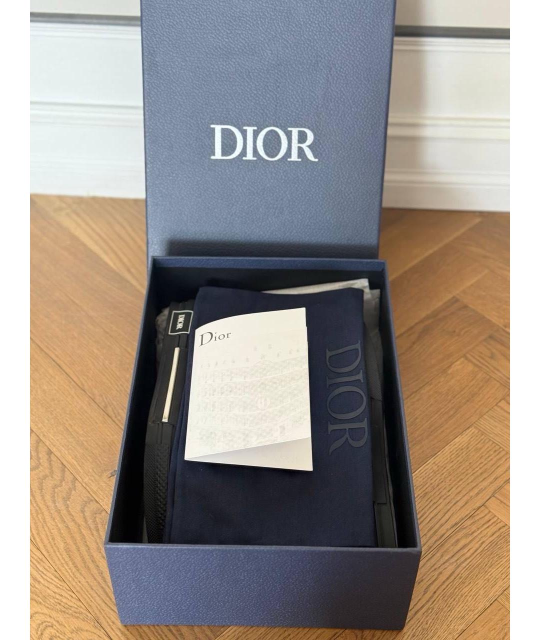 CHRISTIAN DIOR Коричневые текстильные высокие кроссовки / кеды, фото 6