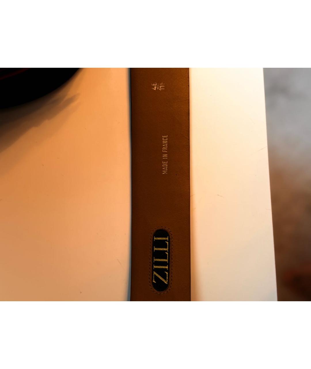 ZILLI Коричневый ремень из экзотической кожи, фото 3