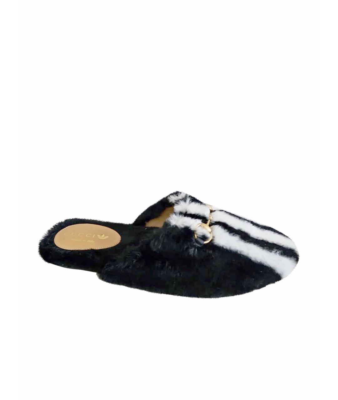 GUCCI Черные мюли, фото 1