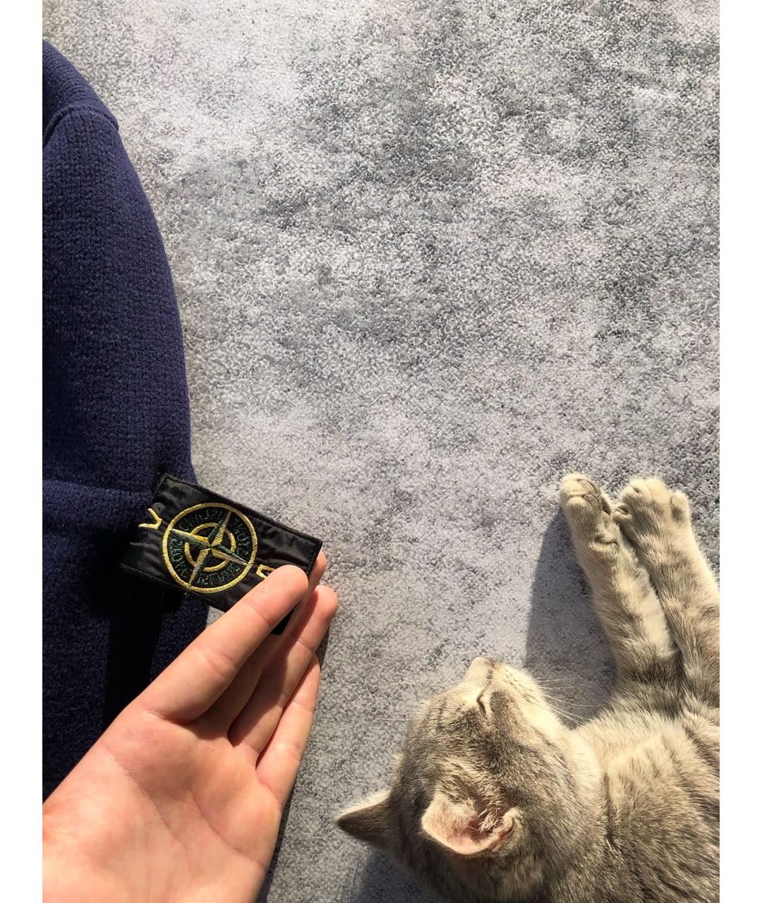 STONE ISLAND Синий шерстяной джемпер / свитер, фото 5