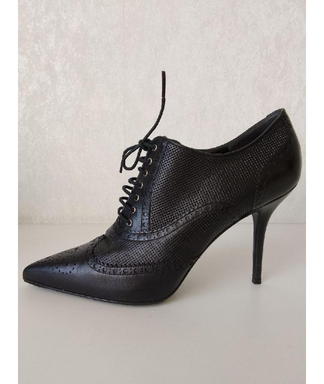 GUCCI Черные кожаные ботильоны, фото 9