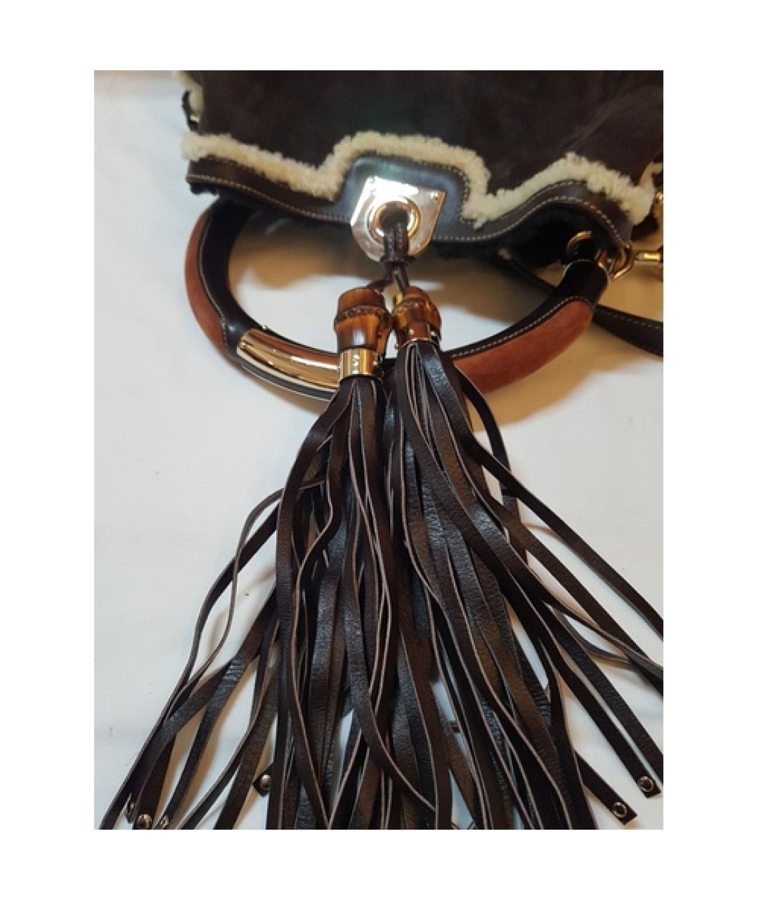 GUCCI Мульти меховая сумка с короткими ручками, фото 6