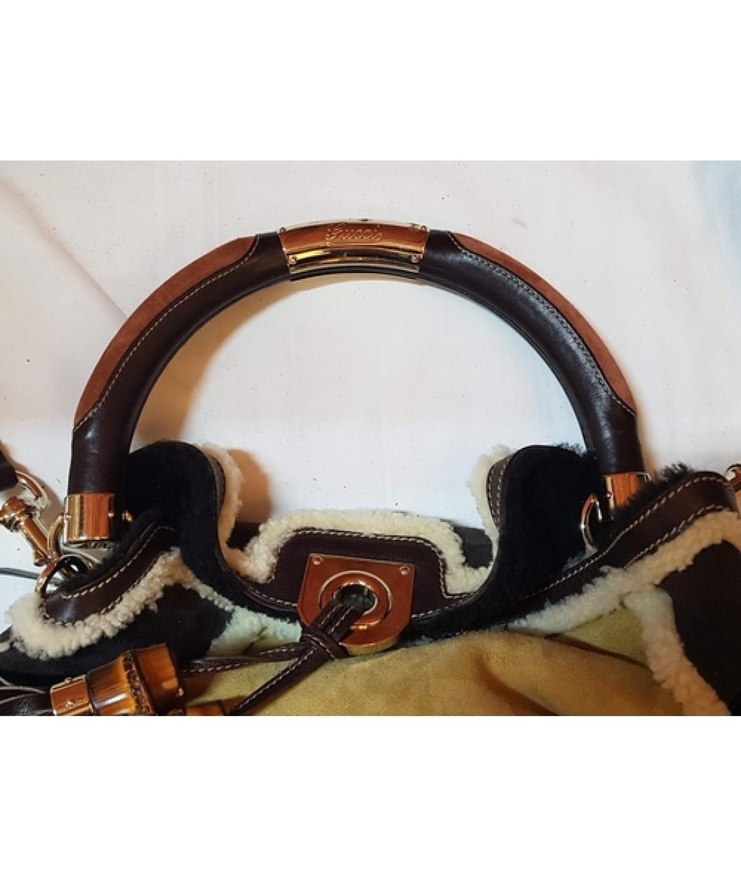 GUCCI Мульти меховая сумка с короткими ручками, фото 3
