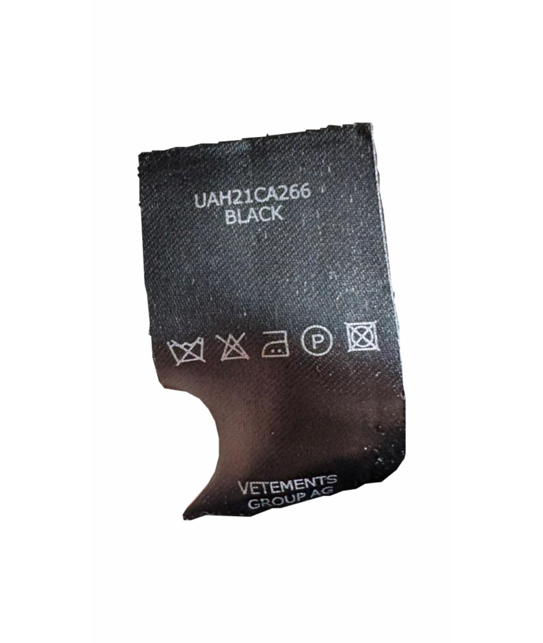 VETEMENTS Черная хлопковая кепка/бейсболка, фото 6