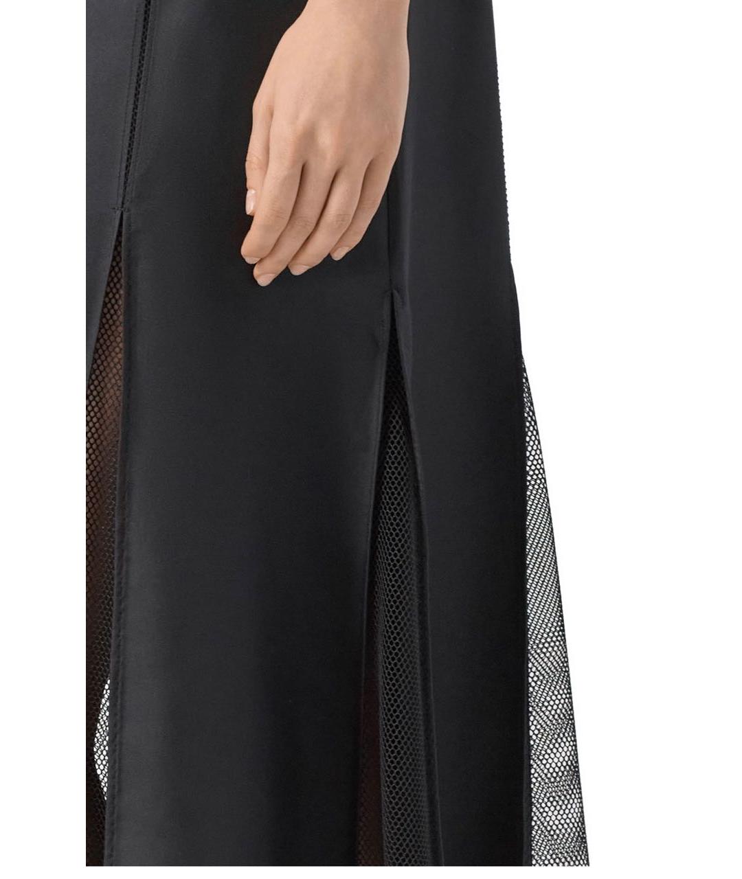 LOULOU DE SAISON Черное шелковое повседневное платье, фото 4