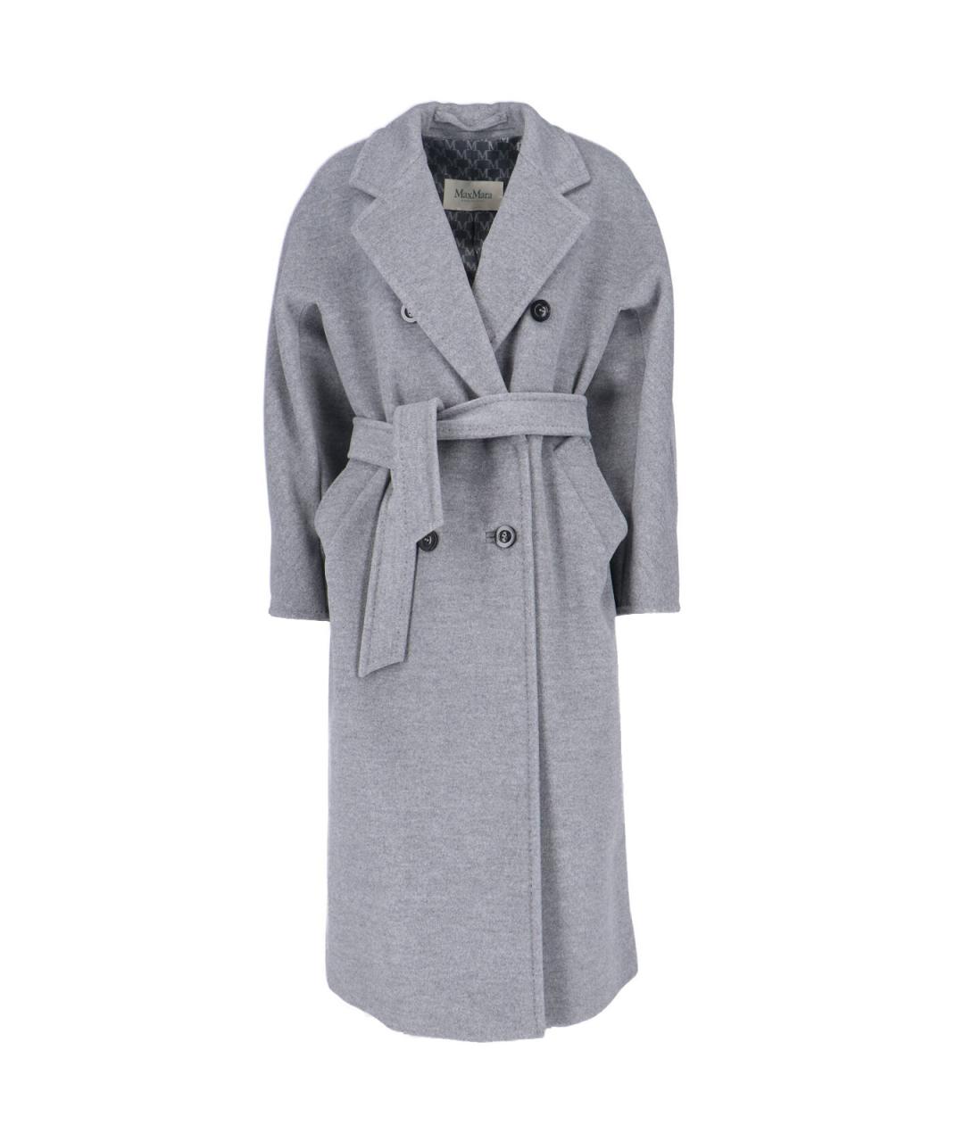MAX MARA Серое шерстяное пальто, фото 3