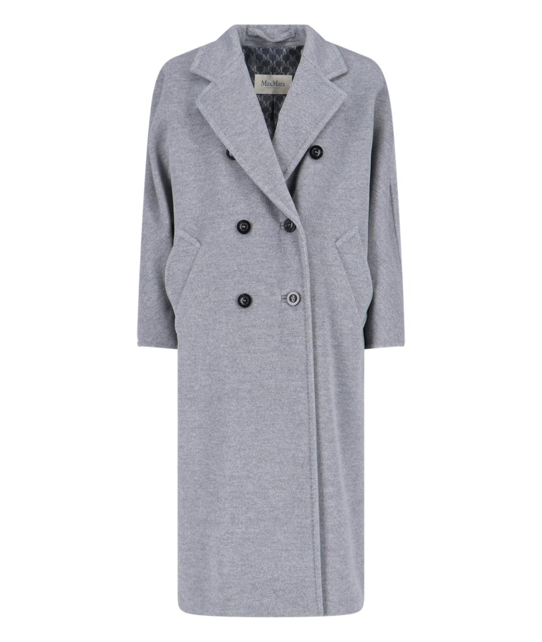 MAX MARA Серое шерстяное пальто, фото 1