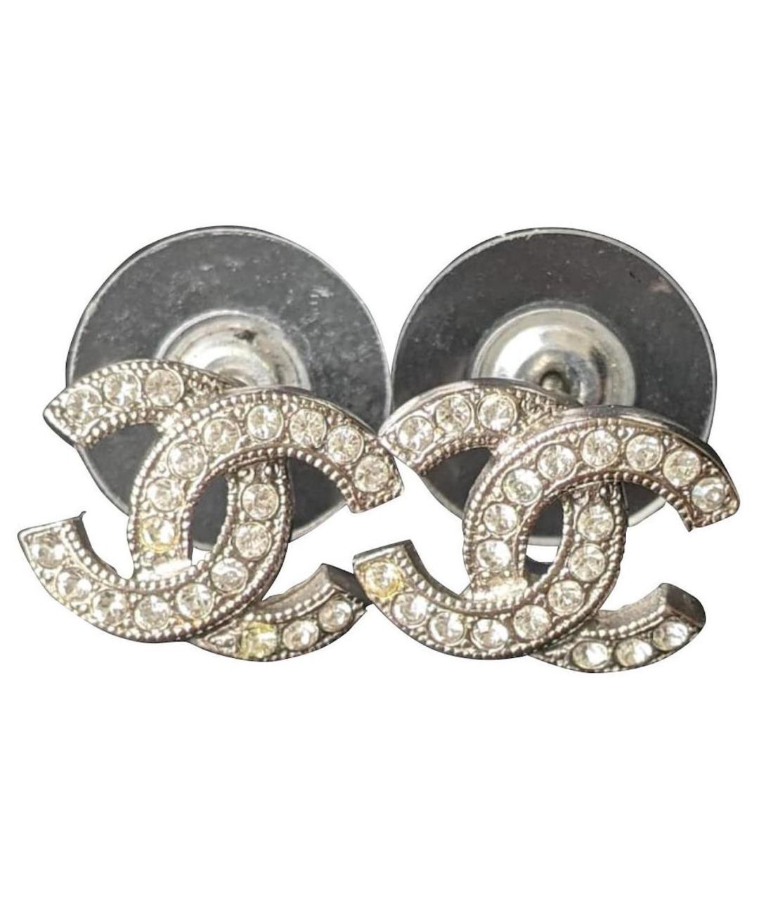 CHANEL Серебряные серьги, фото 1