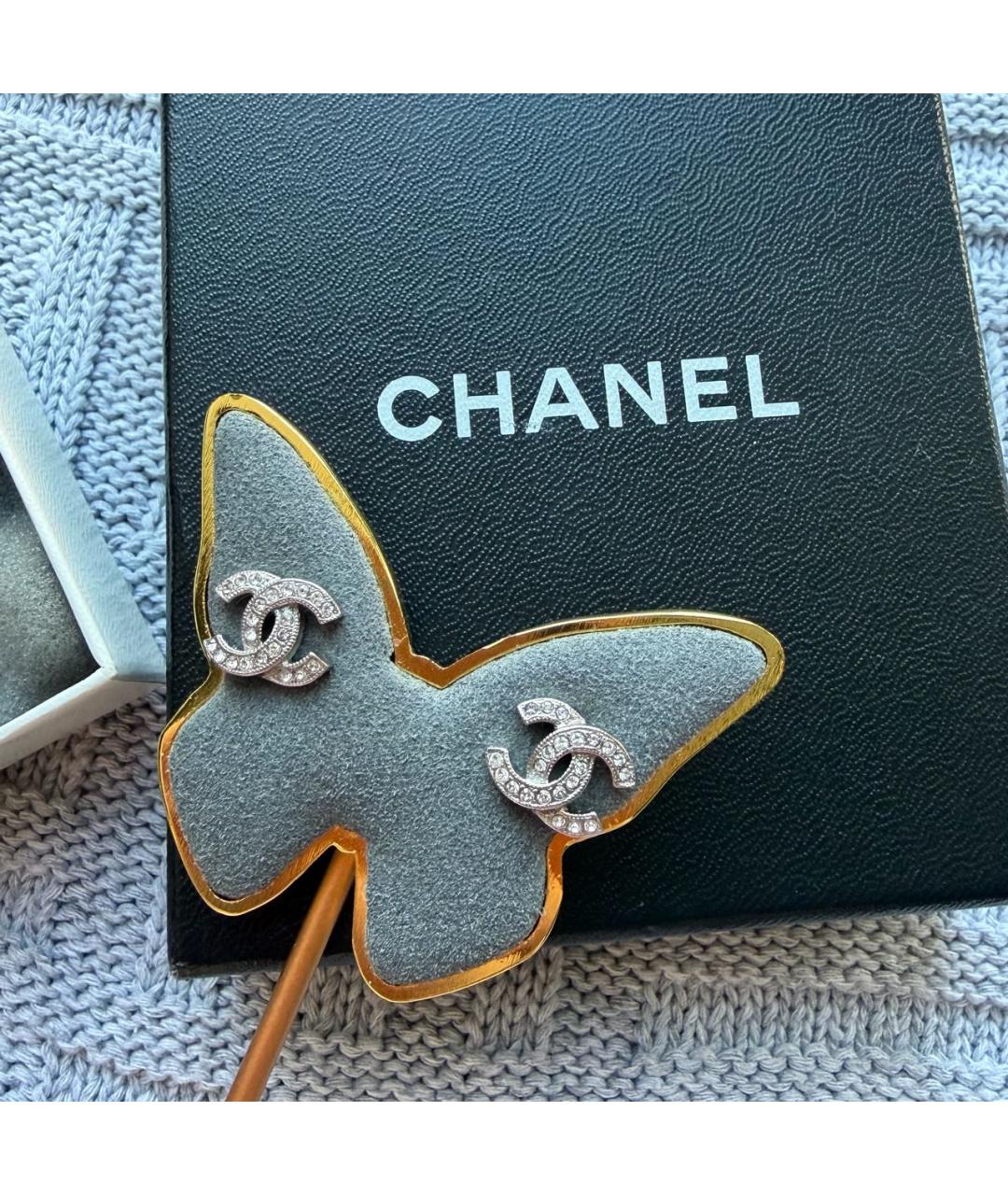 CHANEL Серебряные серьги, фото 7