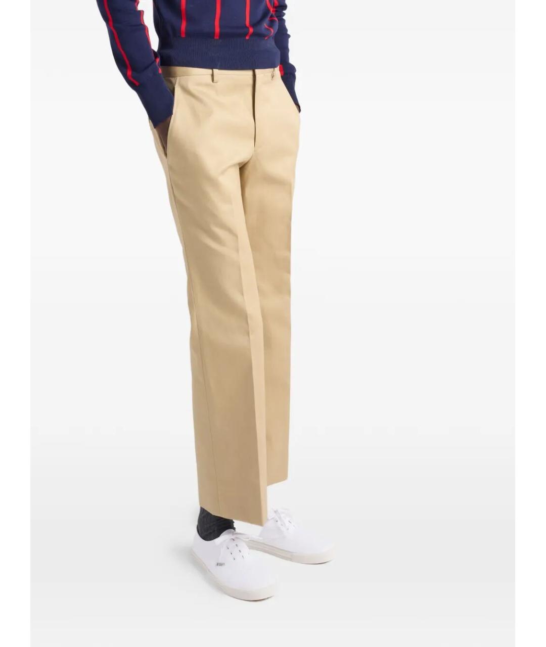 PRADA Белые текстильные низкие кроссовки / кеды, фото 3