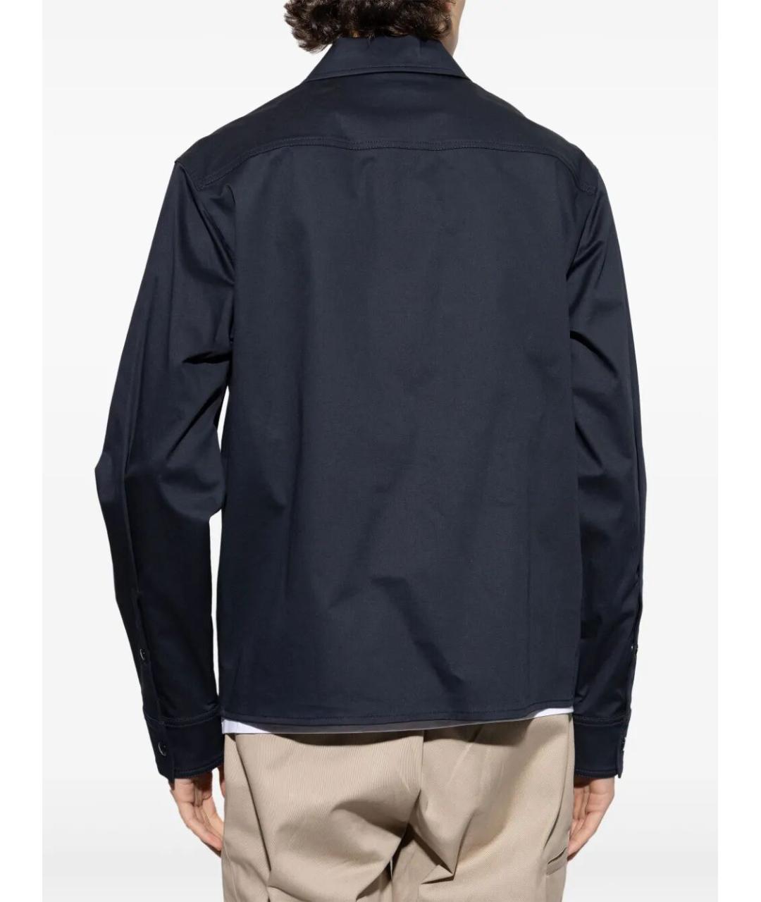 MONCLER Темно-синяя хлопковая куртка, фото 5