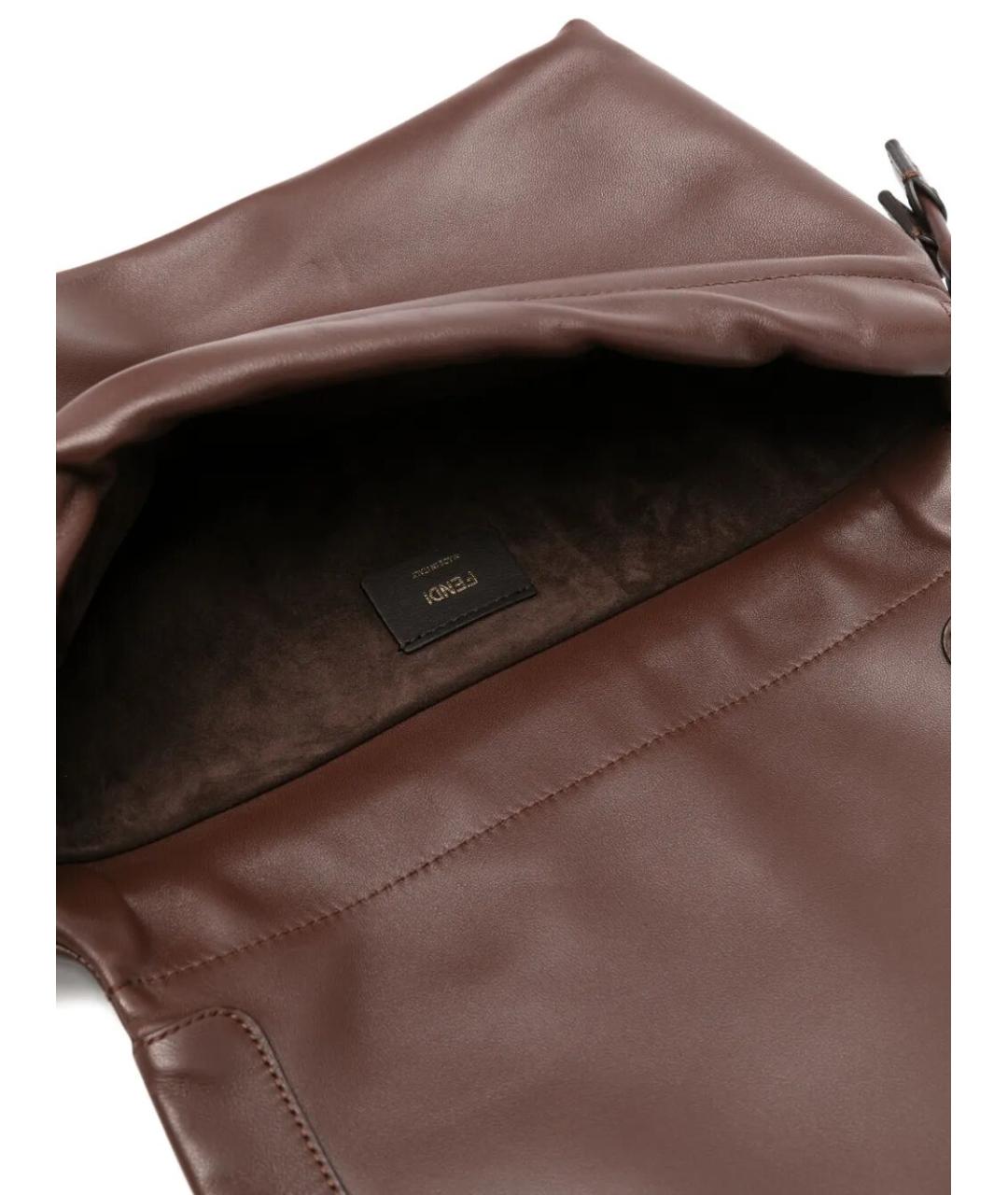 FENDI Кожаная сумка через плечо, фото 5