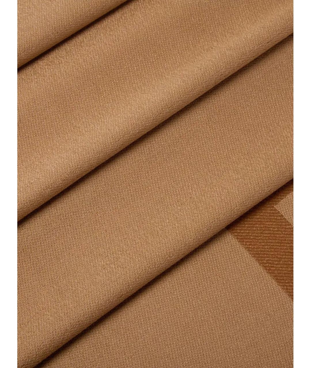 FENDI Бежевый шерстяной шарф, фото 3