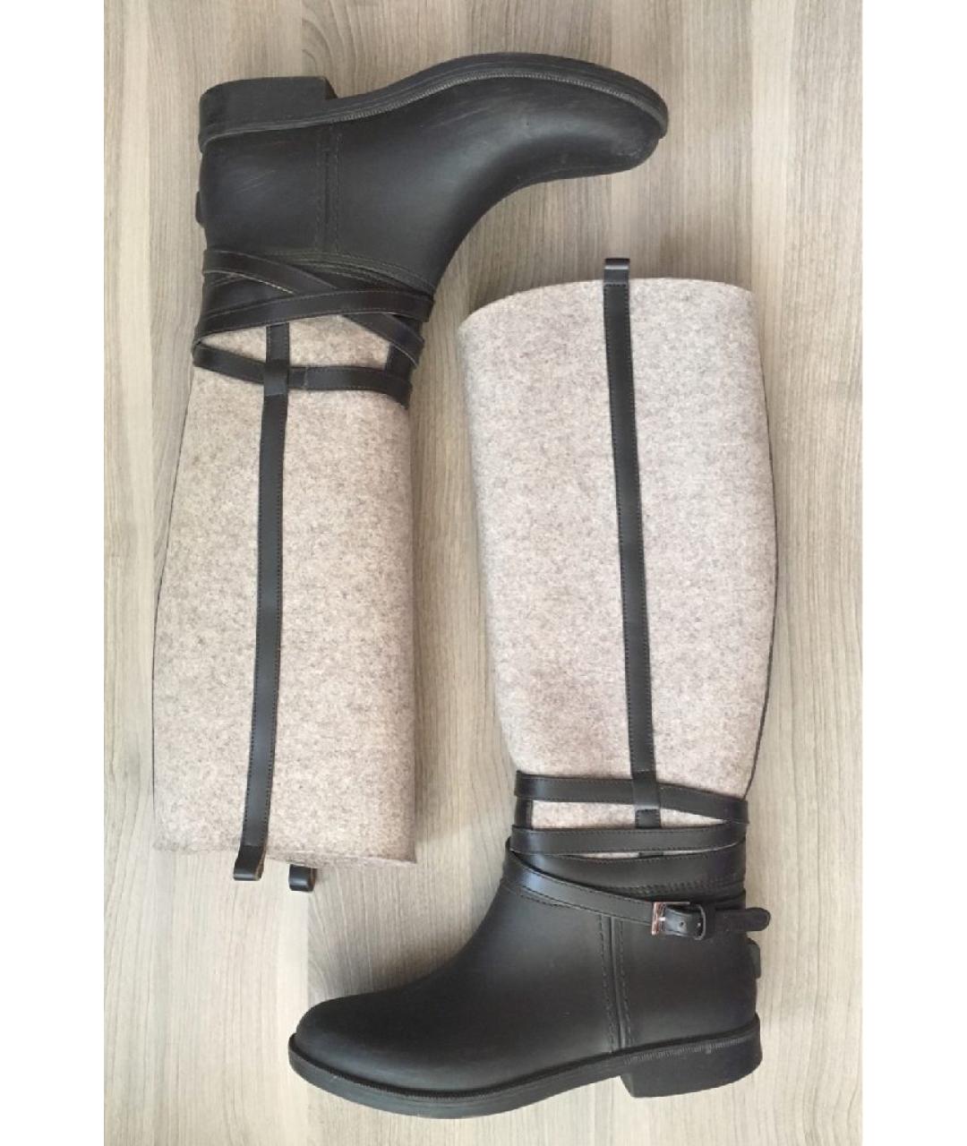 FERRAGAMO Бежевые сапоги, фото 10