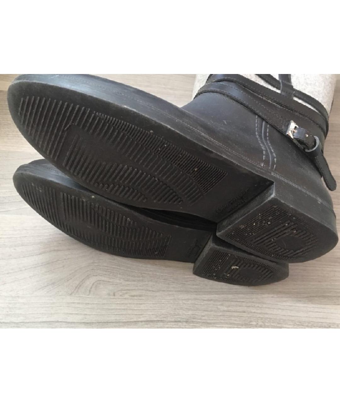 FERRAGAMO Бежевые сапоги, фото 8