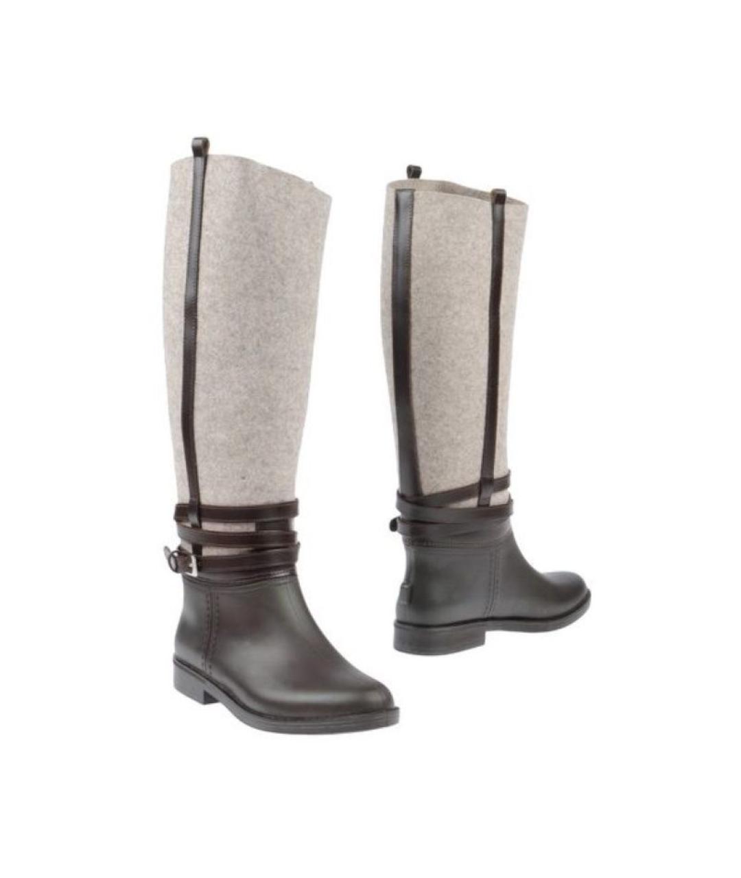 FERRAGAMO Бежевые сапоги, фото 2