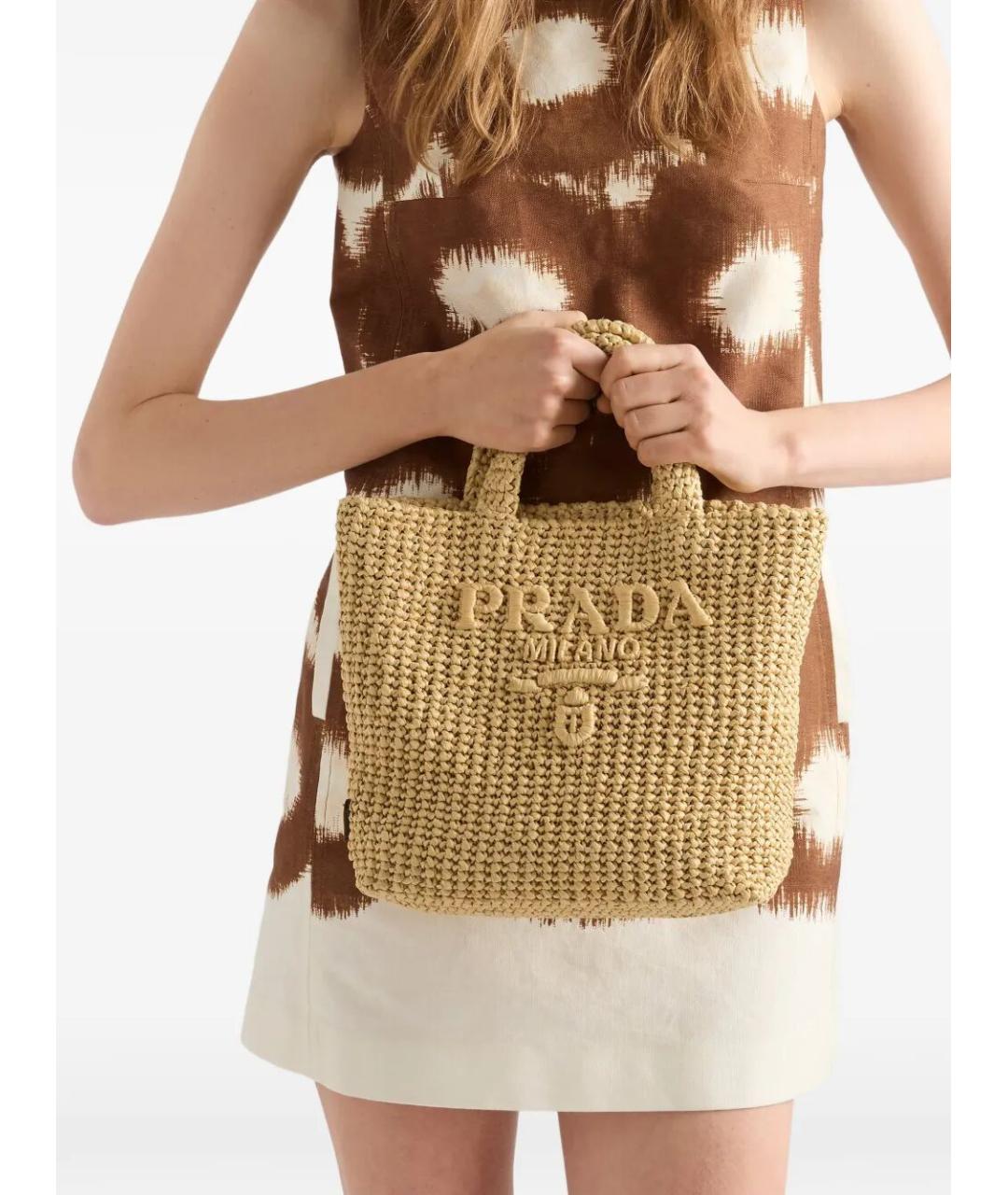 PRADA Пелетеная сумка тоут, фото 3