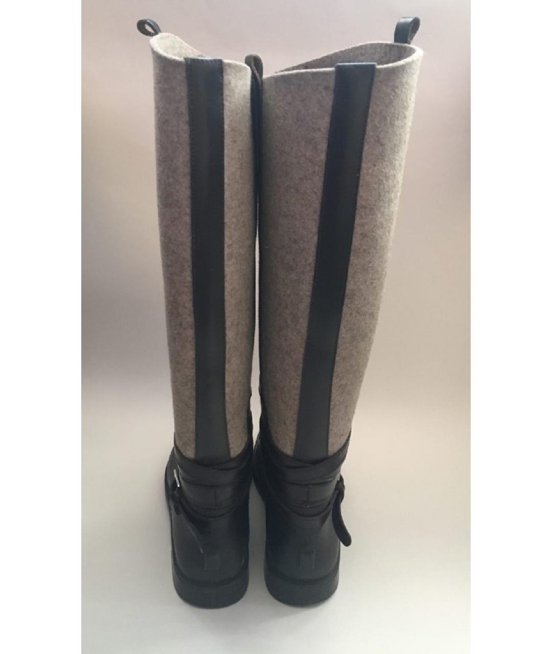 FERRAGAMO Бежевые сапоги, фото 3