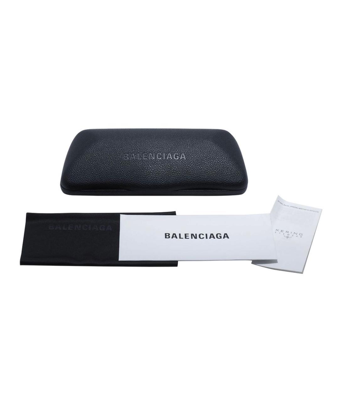 BALENCIAGA Синие пластиковые солнцезащитные очки, фото 4