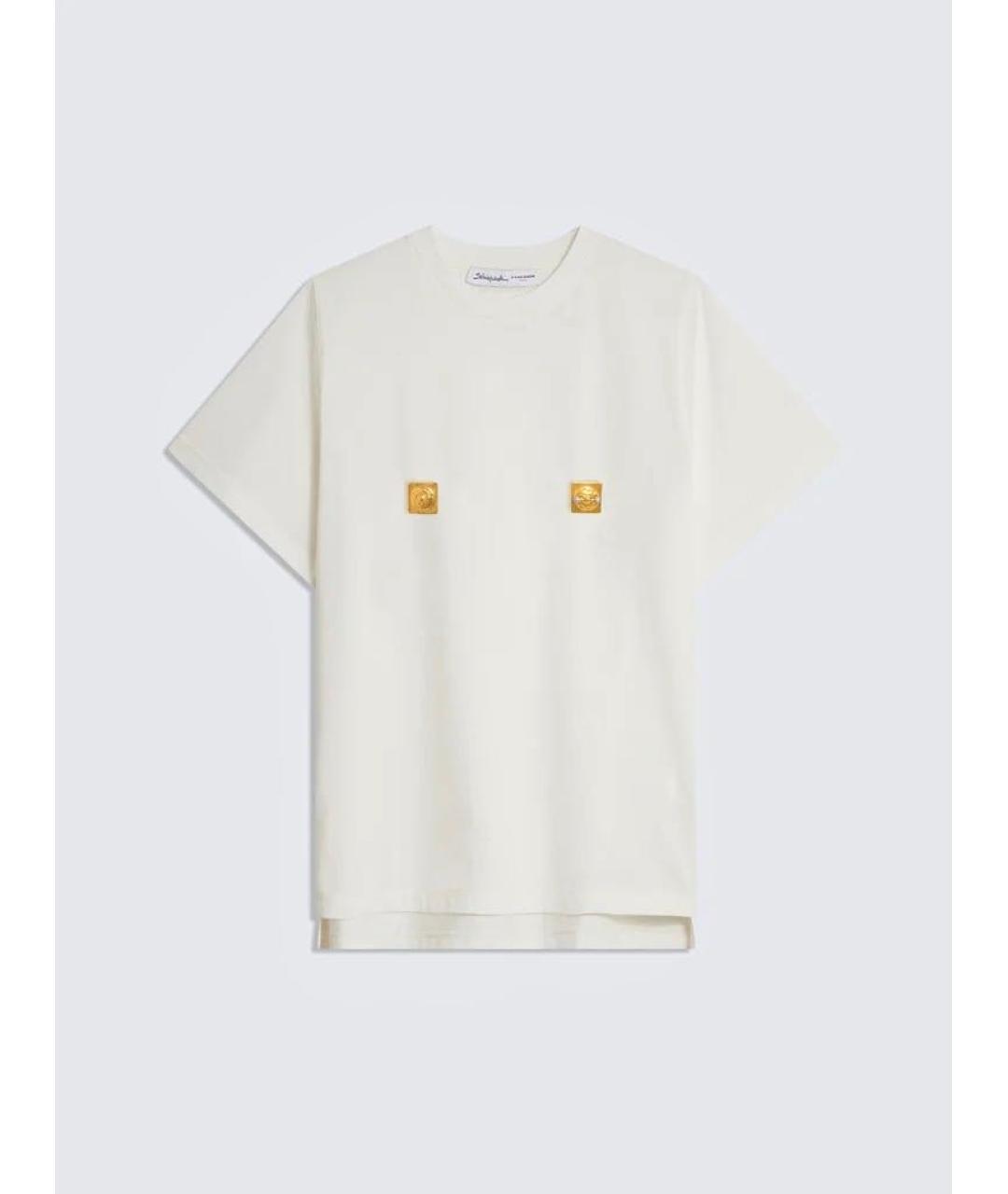 SCHIAPARELLI Белая вискозная блузы, фото 9