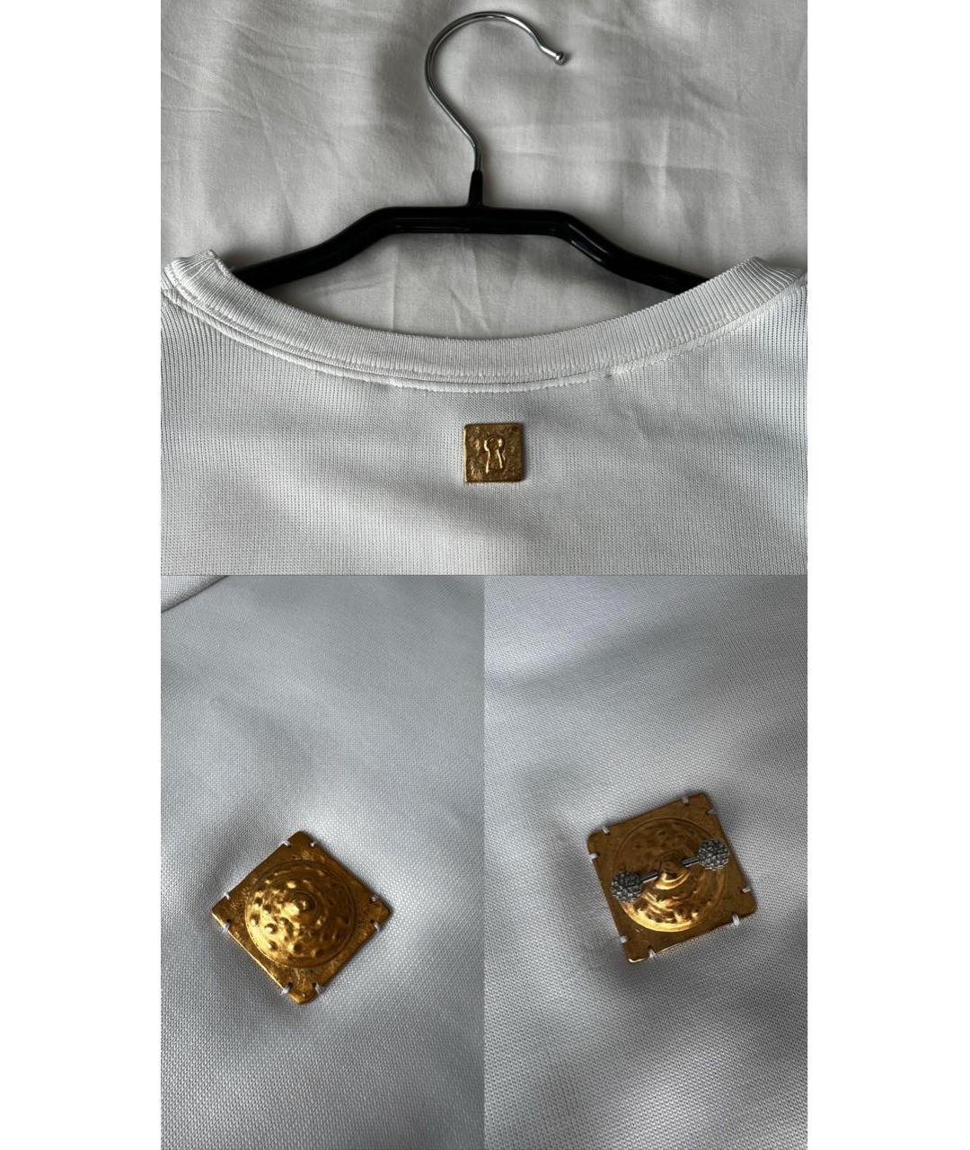 SCHIAPARELLI Белая вискозная блузы, фото 7