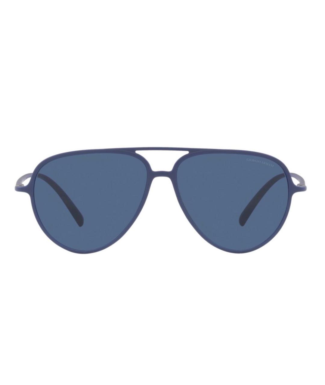 GIORGIO ARMANI Синие металлические солнцезащитные очки, фото 1