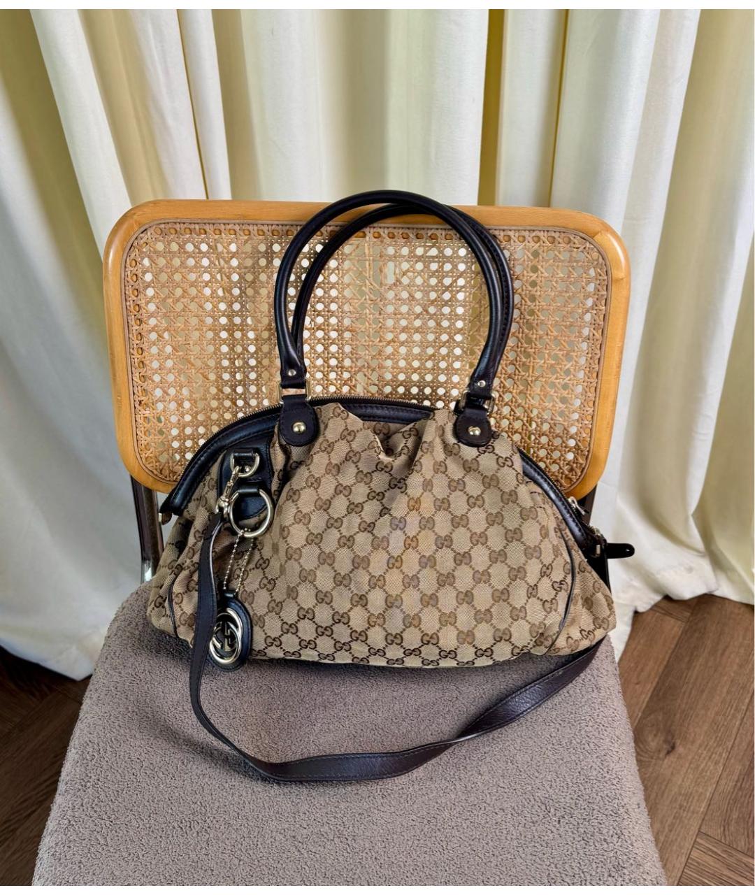 GUCCI Коричневая сумка через плечо, фото 9