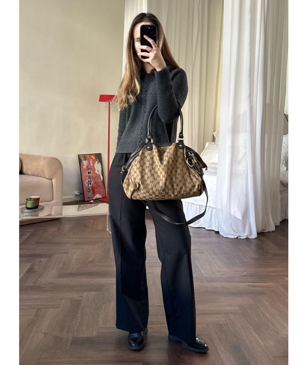 GUCCI Коричневая сумка через плечо, фото 5