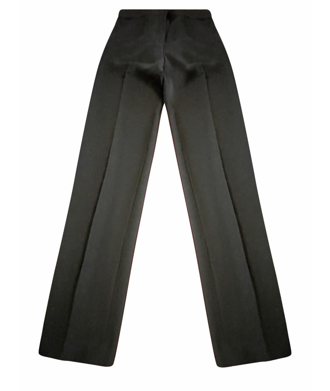 ARMANI JEANS Черные шерстяные брюки узкие, фото 1