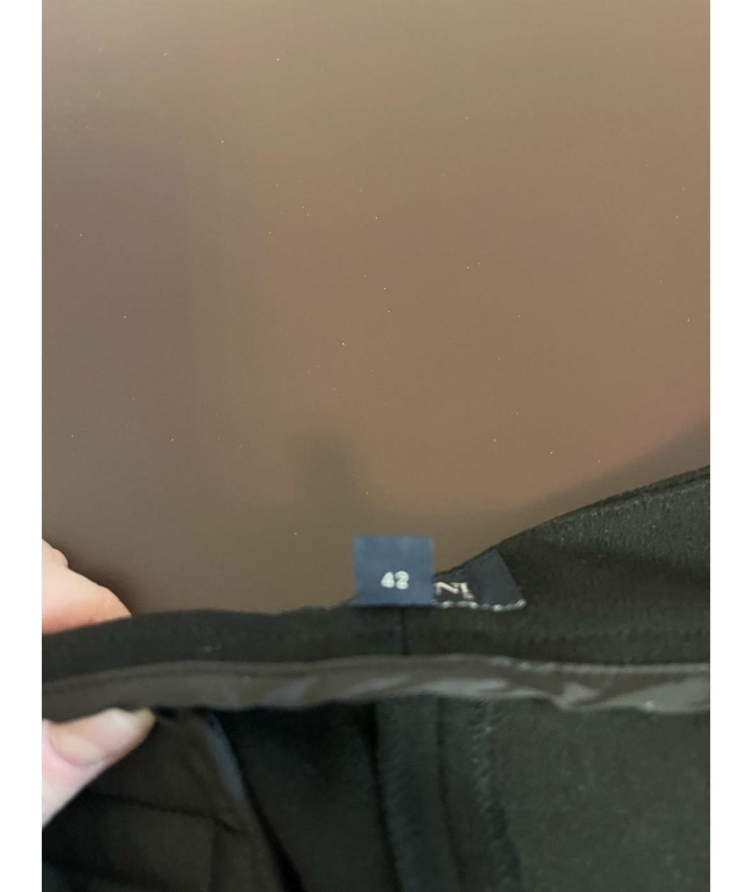 ARMANI JEANS Черные шерстяные брюки узкие, фото 6