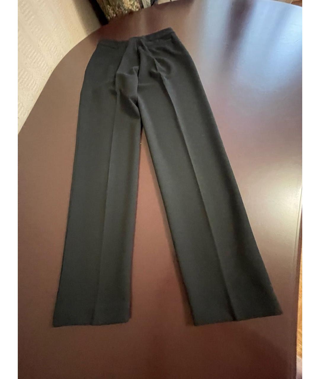 ARMANI JEANS Черные шерстяные брюки узкие, фото 2