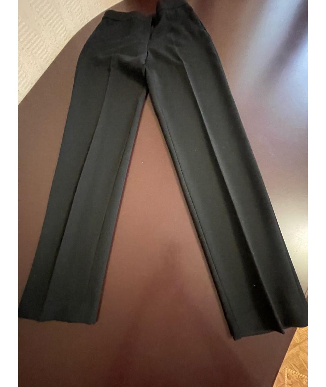 ARMANI JEANS Черные шерстяные брюки узкие, фото 7