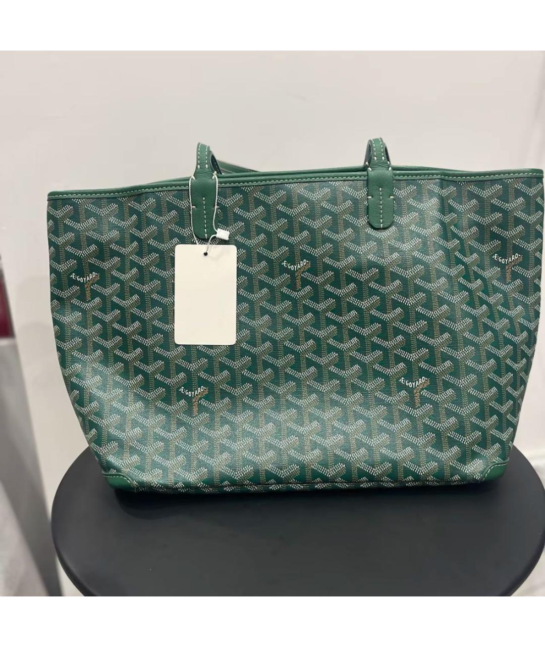 GOYARD Зеленая сумка тоут, фото 2