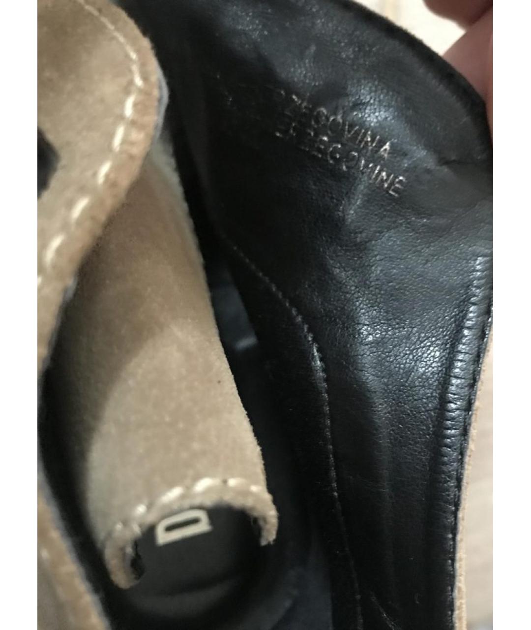 DIESEL Бежевые замшевые ботильоны, фото 6