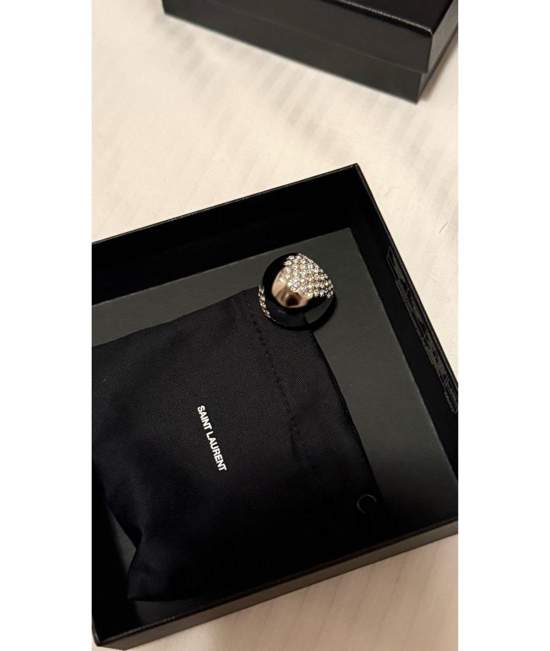 SAINT LAURENT Серебряное латунное кольцо, фото 3