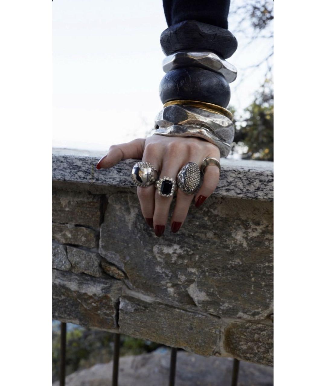 SAINT LAURENT Серебряное латунное кольцо, фото 5