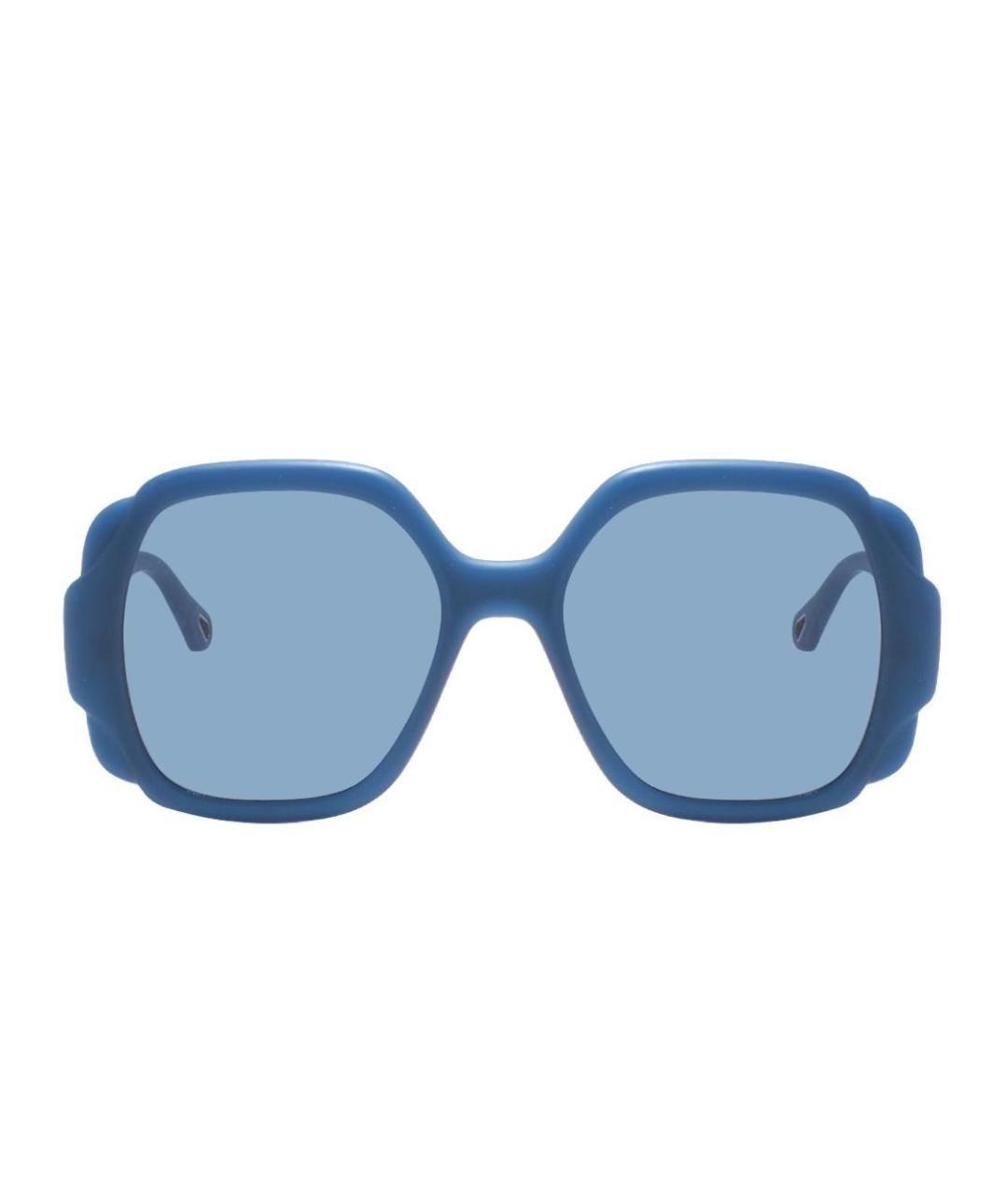 CHLOE Синие пластиковые солнцезащитные очки, фото 1