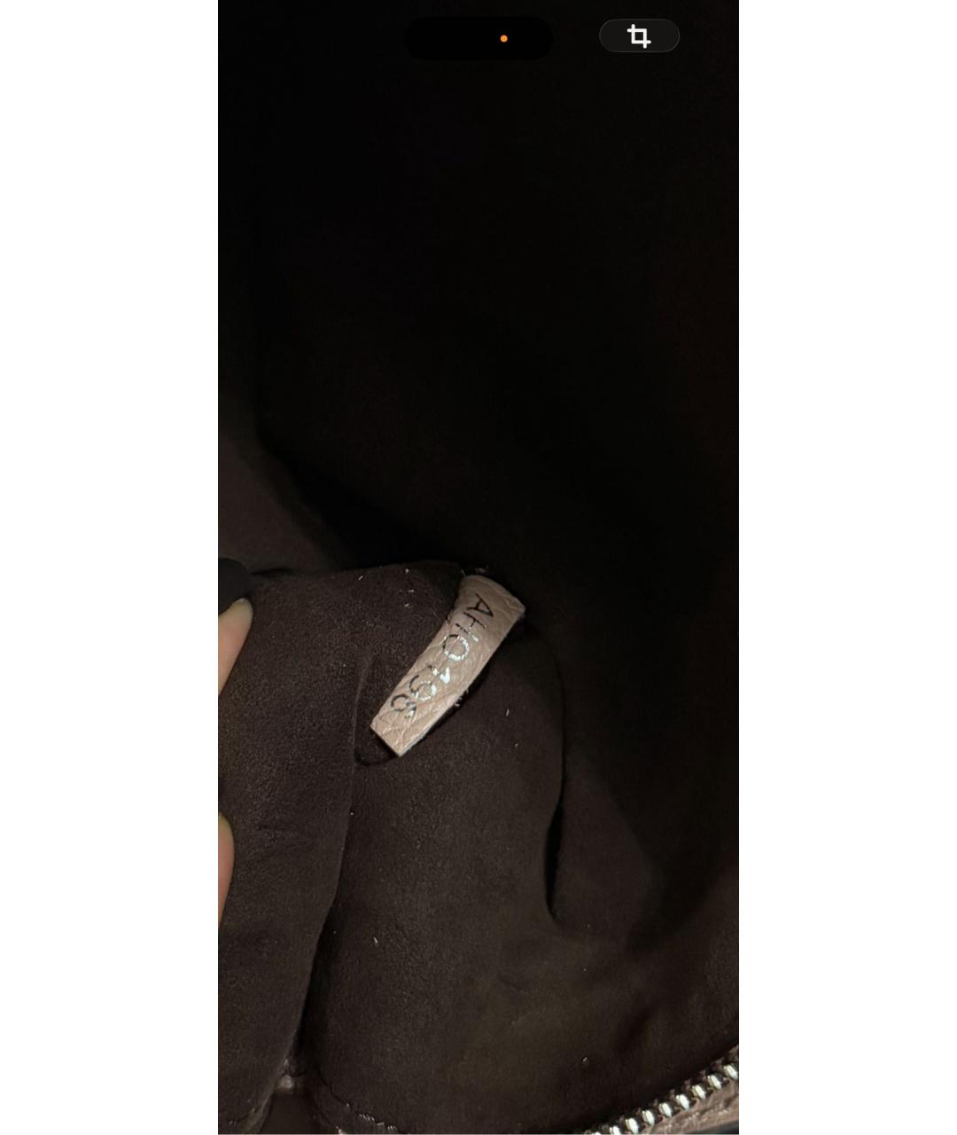 LOUIS VUITTON Розовая кожаная сумка с короткими ручками, фото 5