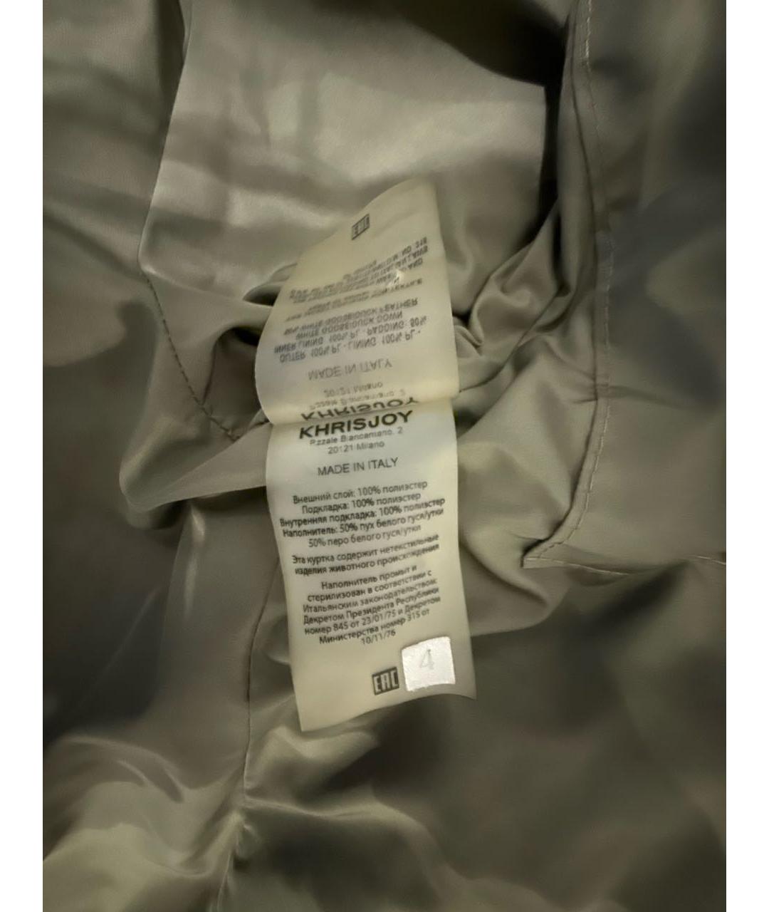 KHRISJOY Хаки полиэстеровый пуховик, фото 5