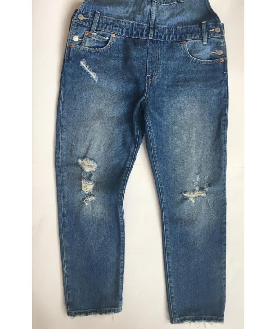 LEVI'S Голубой хлопковый комбинезон, фото 4