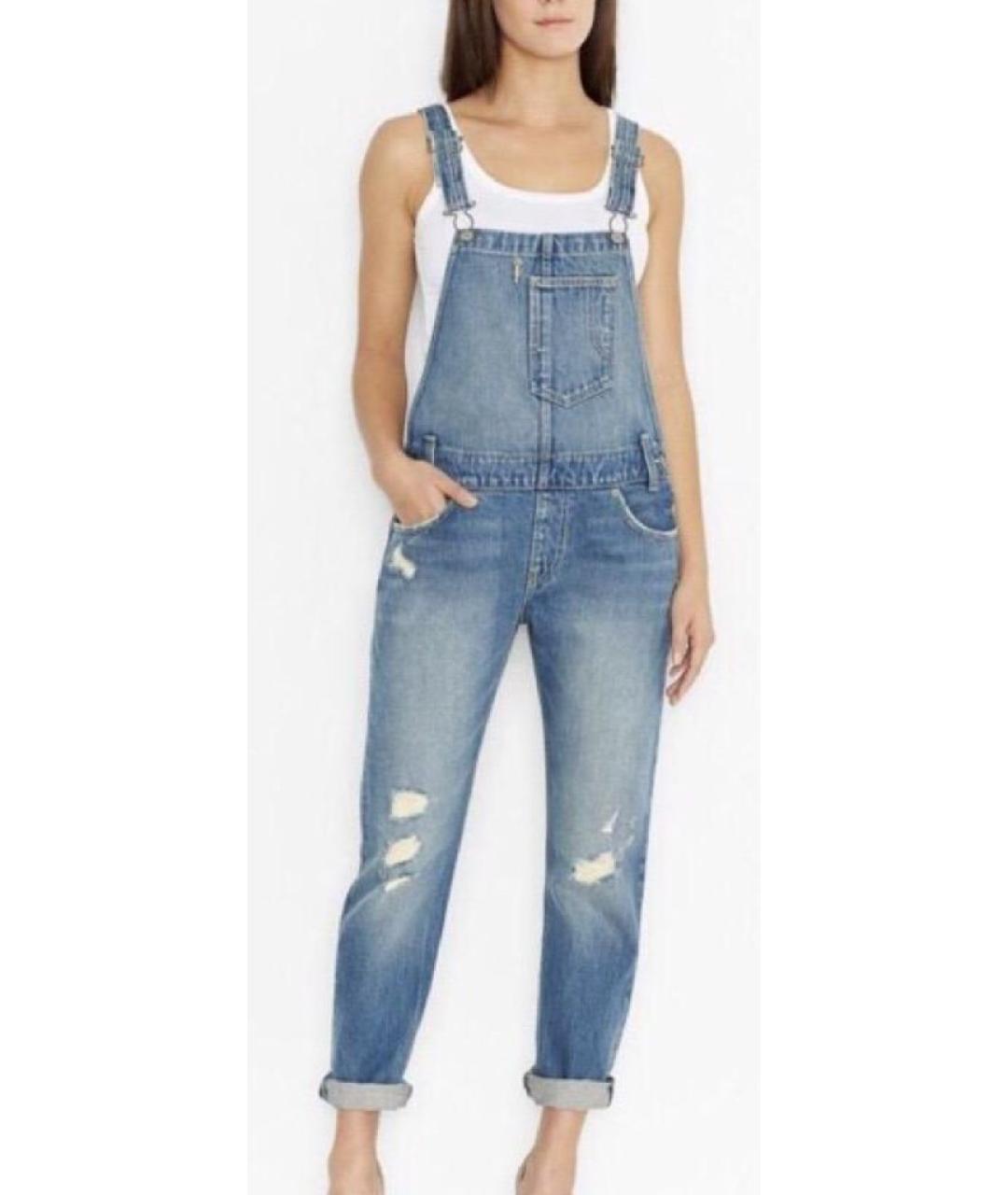 LEVI'S Голубой хлопковый комбинезон, фото 2