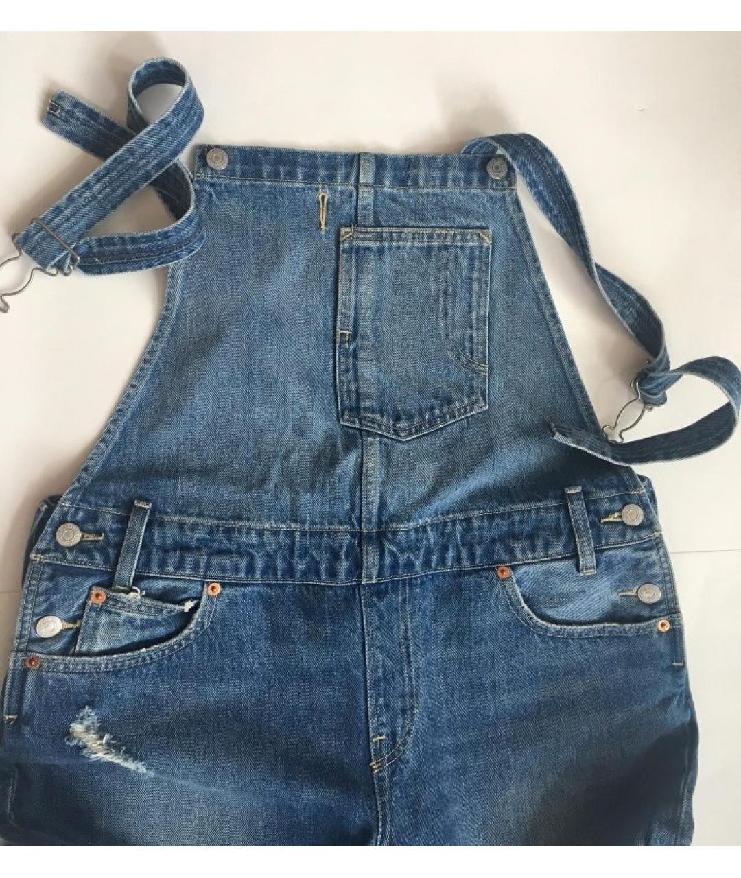 LEVI'S Голубой хлопковый комбинезон, фото 5