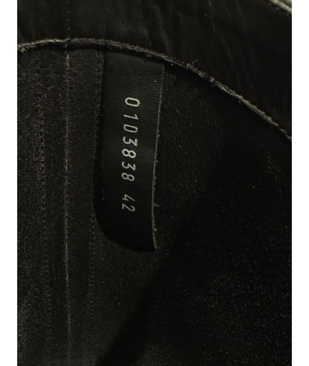 RICK OWENS Черные кожаные высокие ботинки, фото 5