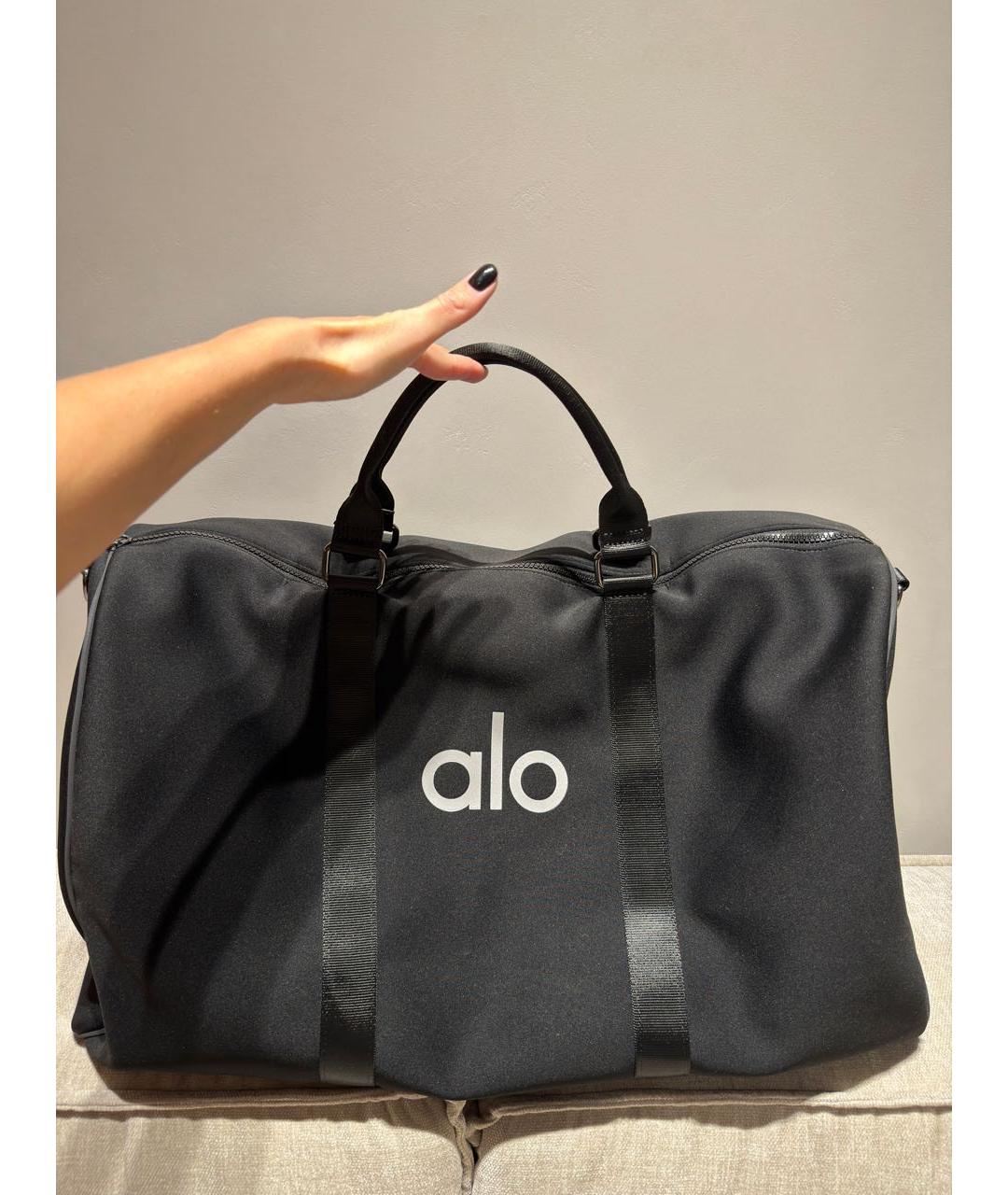 ALO YOGA Черная дорожная/спортивная сумка, фото 3