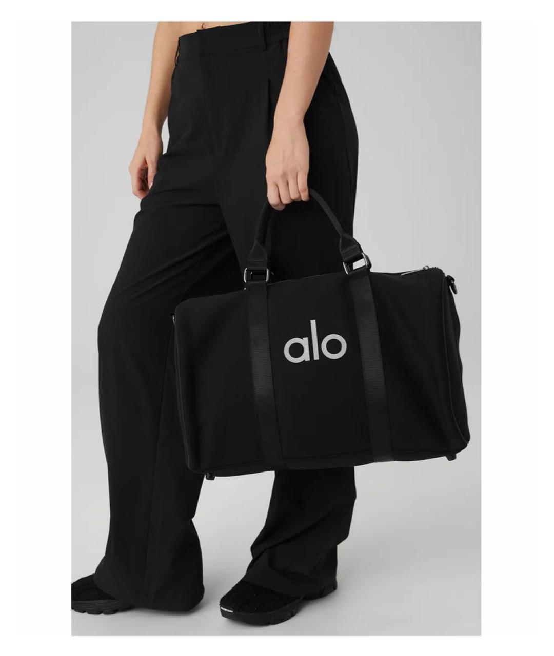 ALO YOGA Черная дорожная/спортивная сумка, фото 4