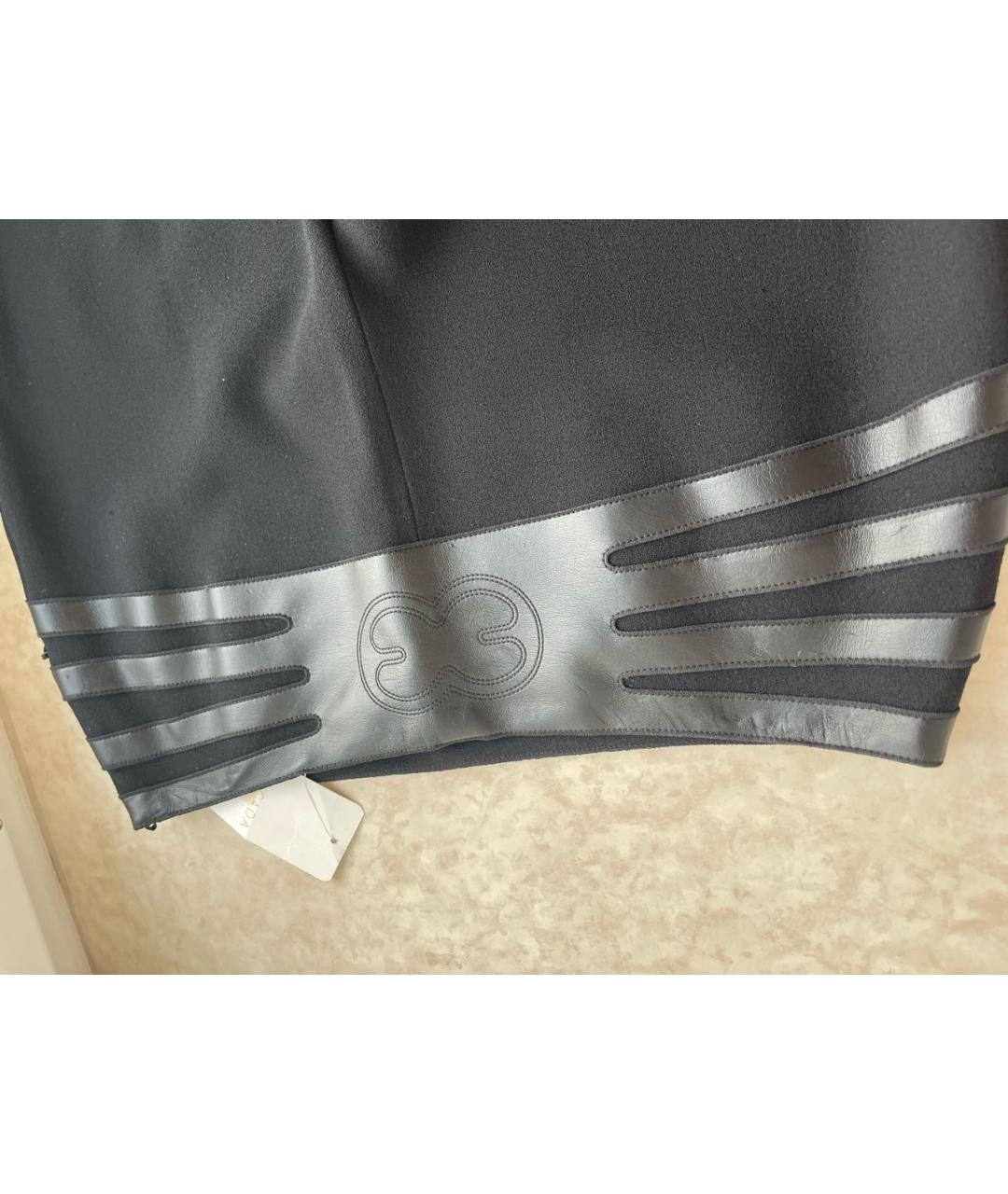 ESCADA Черные шерстяные прямые брюки, фото 8