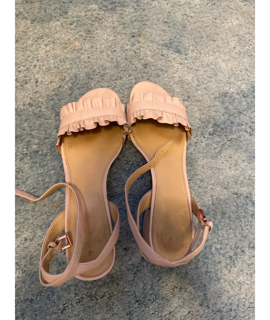 MICHAEL KORS Розовые кожаные босоножки, фото 4