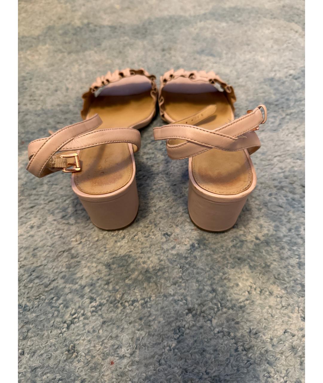 MICHAEL KORS Розовые кожаные босоножки, фото 3